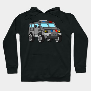 Armoured SWAT Police Truck Hoodie